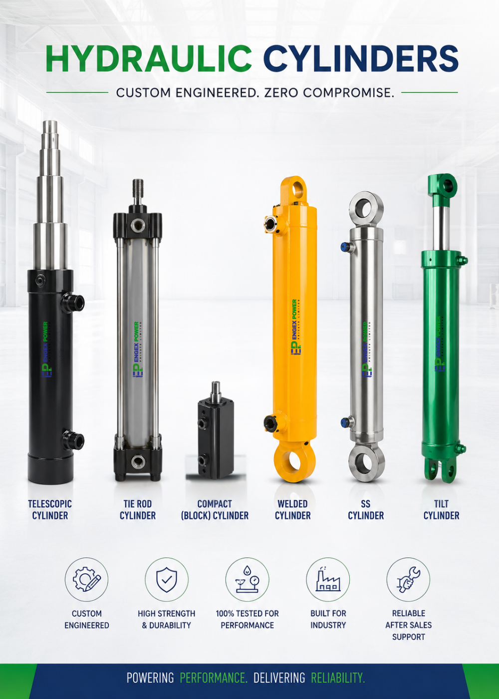 Top hydraulic cylinder manufacturers in USA | Engex Power